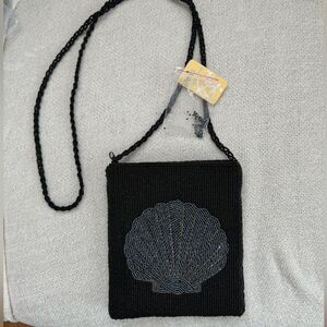 Enzo Seashell Crossbody Beaded Purse NWT